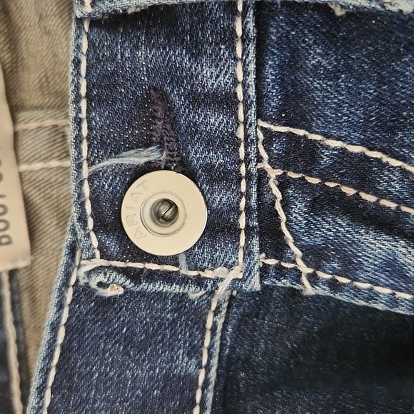 Ariat M4 Adkins Relaxed Boot Cut Jeans Turnout Wash Size 34 - Picture 11 of 11